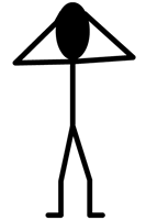 Stick - Mãos na cabeça - Preocupação Stick - Mãos na cabeça - Preocupação